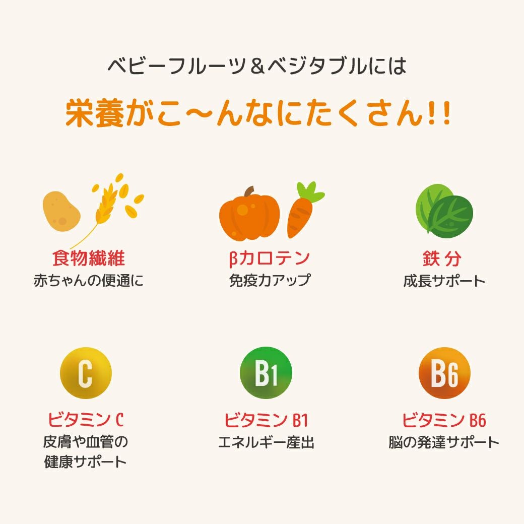 Baby Fruit＆Vegetables りんご さつまいも オーツ麦 natura nuova
