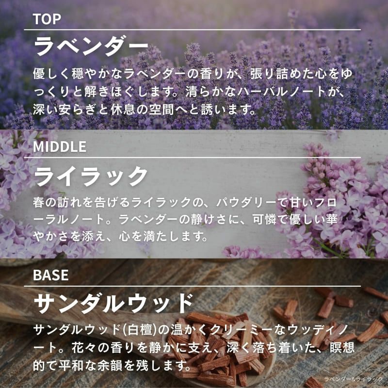 サシェ ワイルドラベンダー＆ライラック The Scented Home by